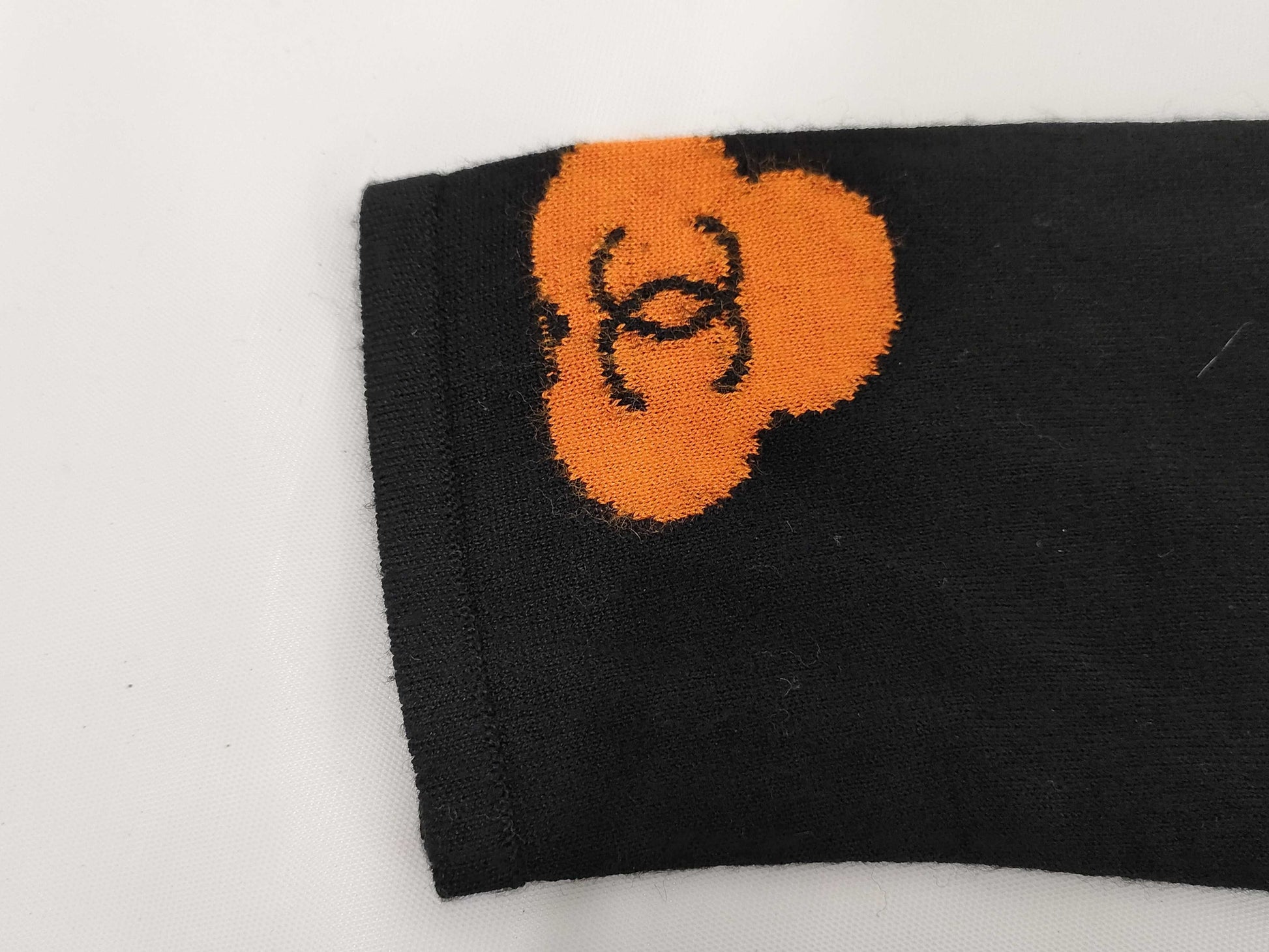CHANEL 00T Clover Knit Top, Black, Orange, Blue, Size 38, Tops