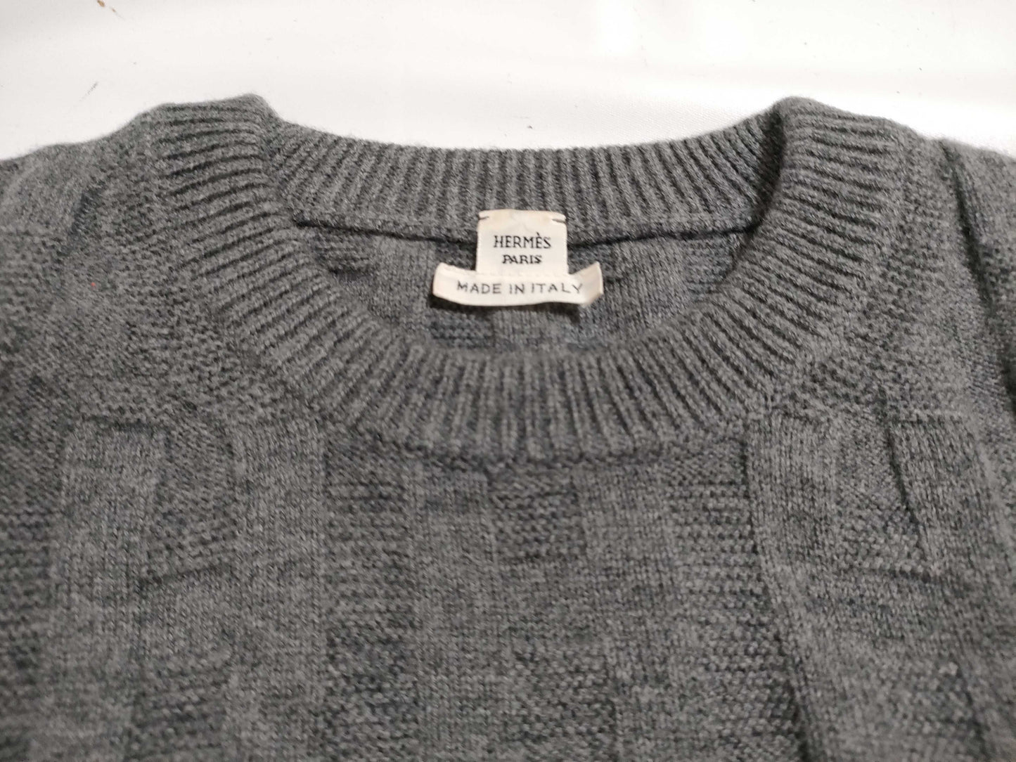 HERMES H Motif Wool Knit Sweater Top