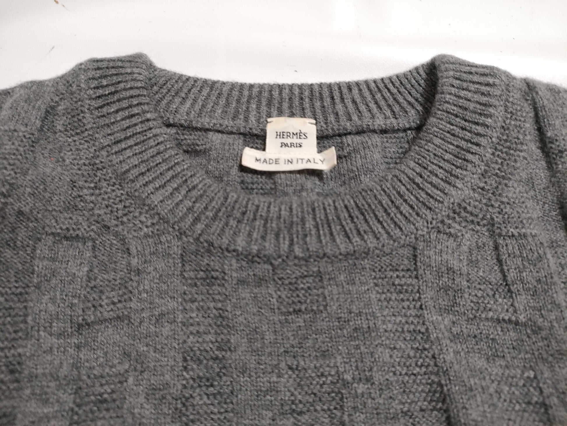 HERMES H Motif Wool Knit Sweater Top