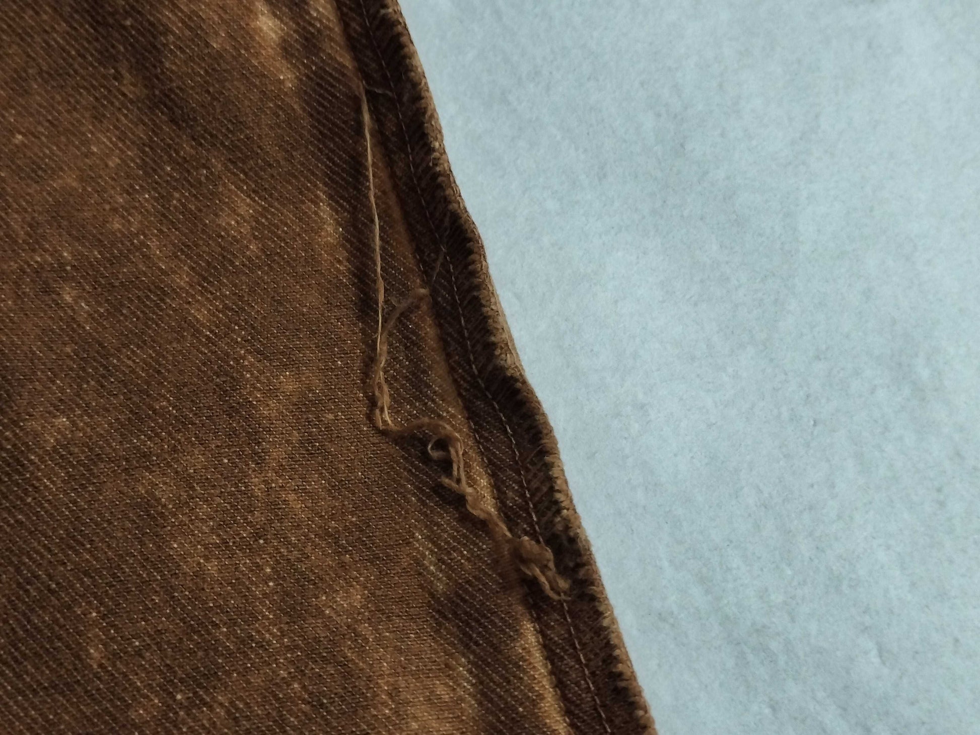 Miu Miu 23SS Marbleized Back Logo Denim Pants GWP467 Brown