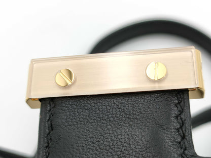 HERMES K Stamp Constance Mini Miroir Epsom Black Gold Hardware Shoulder Bag