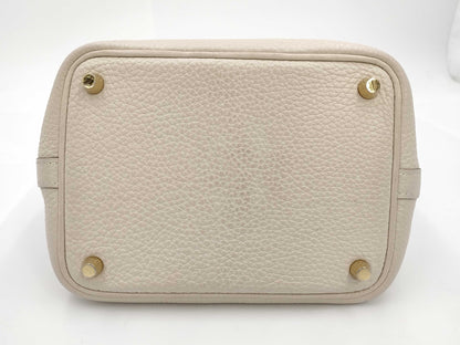HERMES Picotin Lock PM 18 Taurillon Clemence Leather Tote Bag with Gold Hardware and Y Stamp