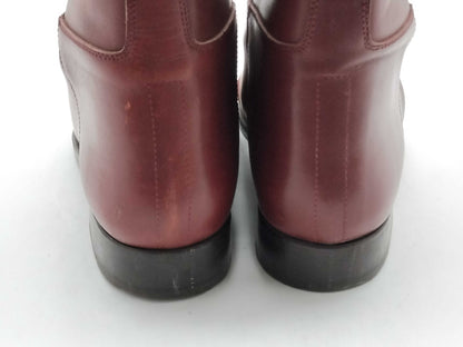 HERMES Kelly Leather Long Boots Red Size 36 Other Shoes