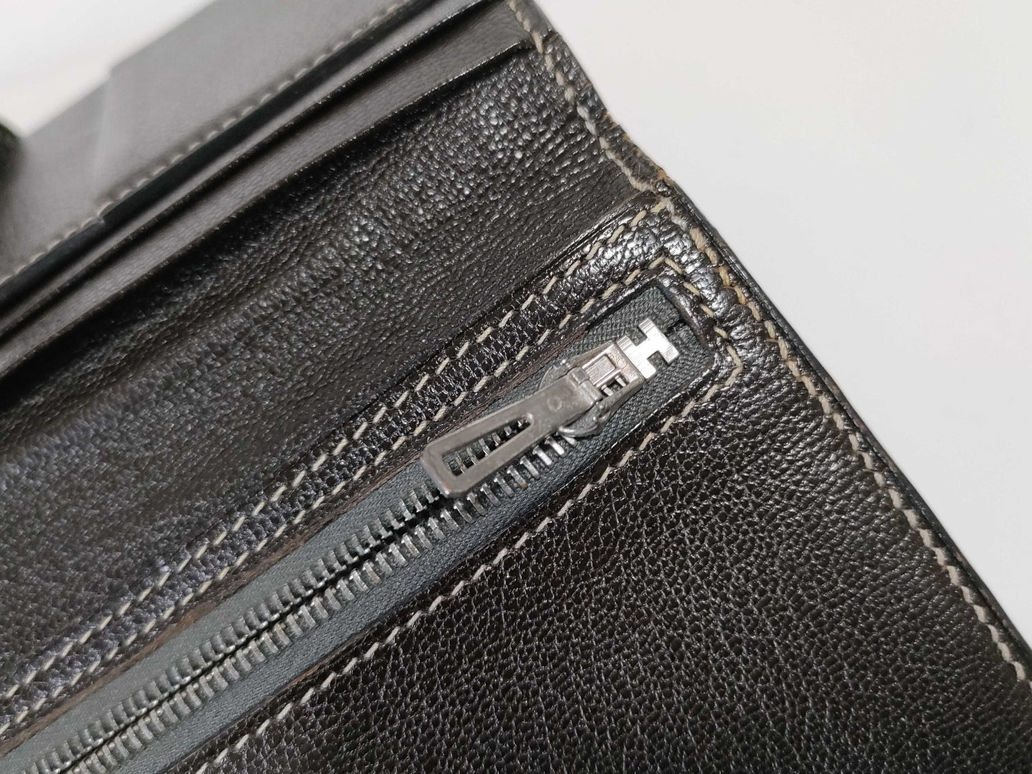 HERMES [Stamped] □E Bearn Hermès □E Stamped Bearn Classic Alligator Wallet
