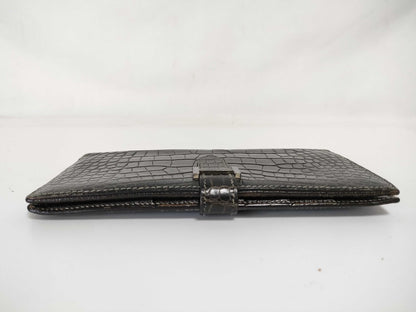 HERMES [Stamped] □E Bearn Hermès □E Stamped Bearn Classic Alligator Wallet
