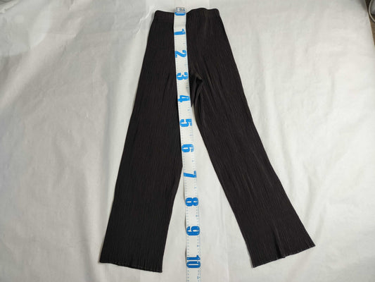 ISSEY MIYAKE Pleated Straight Pants IM80-FF905 Brown S Pants