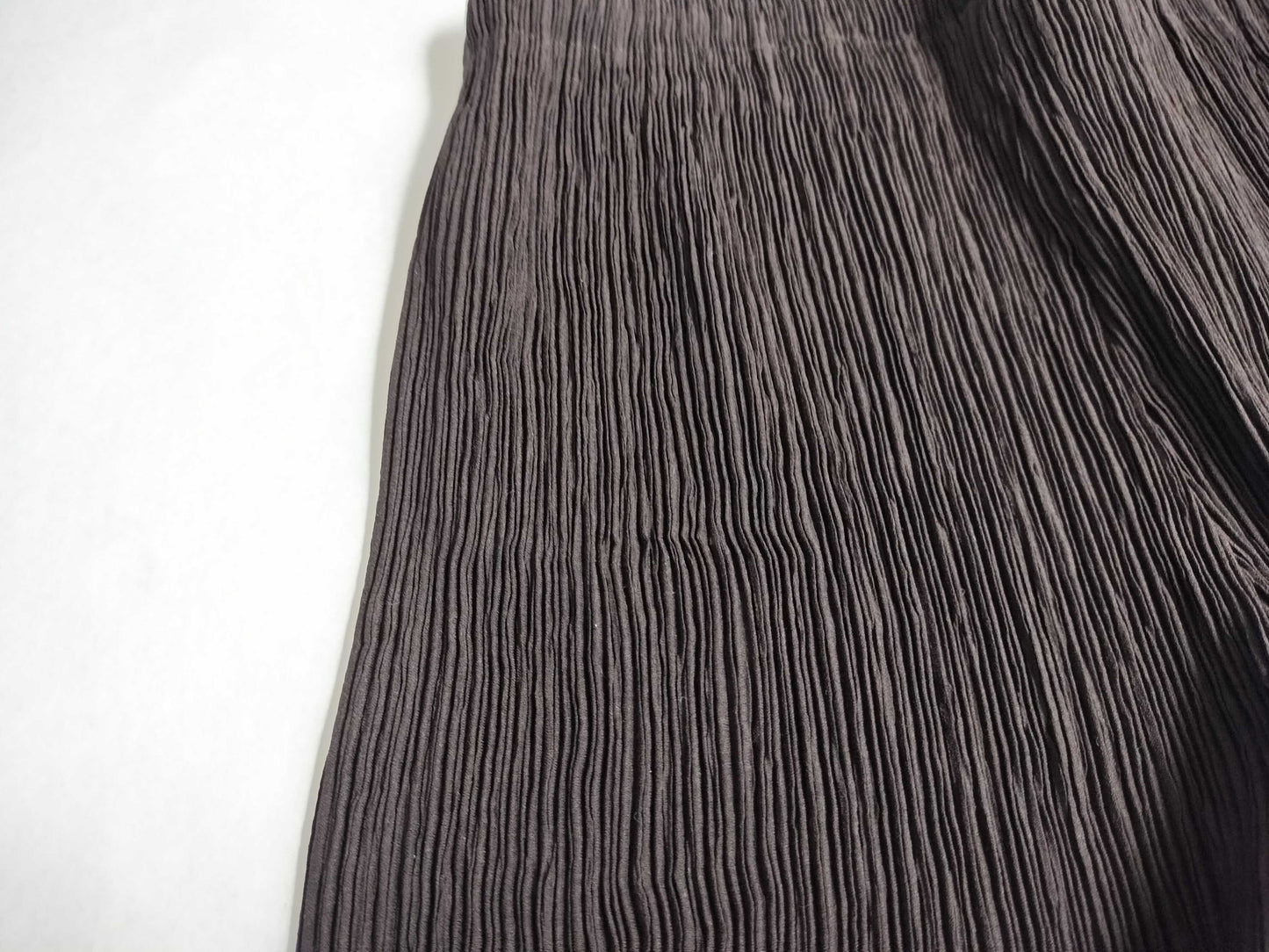 ISSEY MIYAKE Pleated Straight Pants IM80-FF905 Brown S Pants