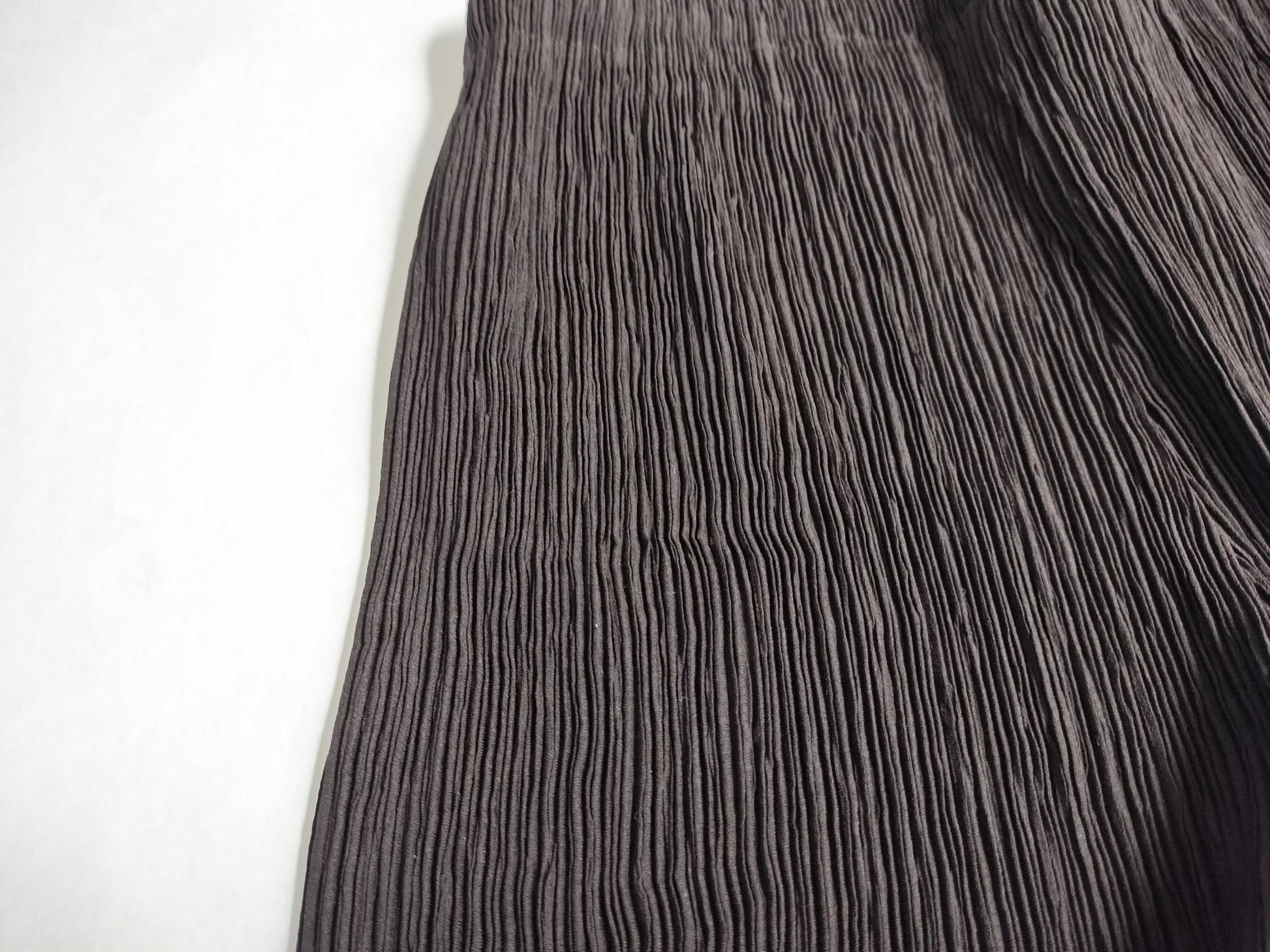 ISSEY MIYAKE Pleated Straight Pants IM80-FF905 Brown S Pants
