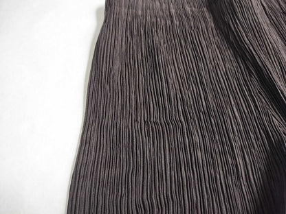 ISSEY MIYAKE Pleated Straight Pants IM80-FF905 Brown S Pants