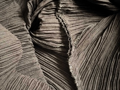 ISSEY MIYAKE Pleated Straight Pants IM80-FF905 Brown S Pants