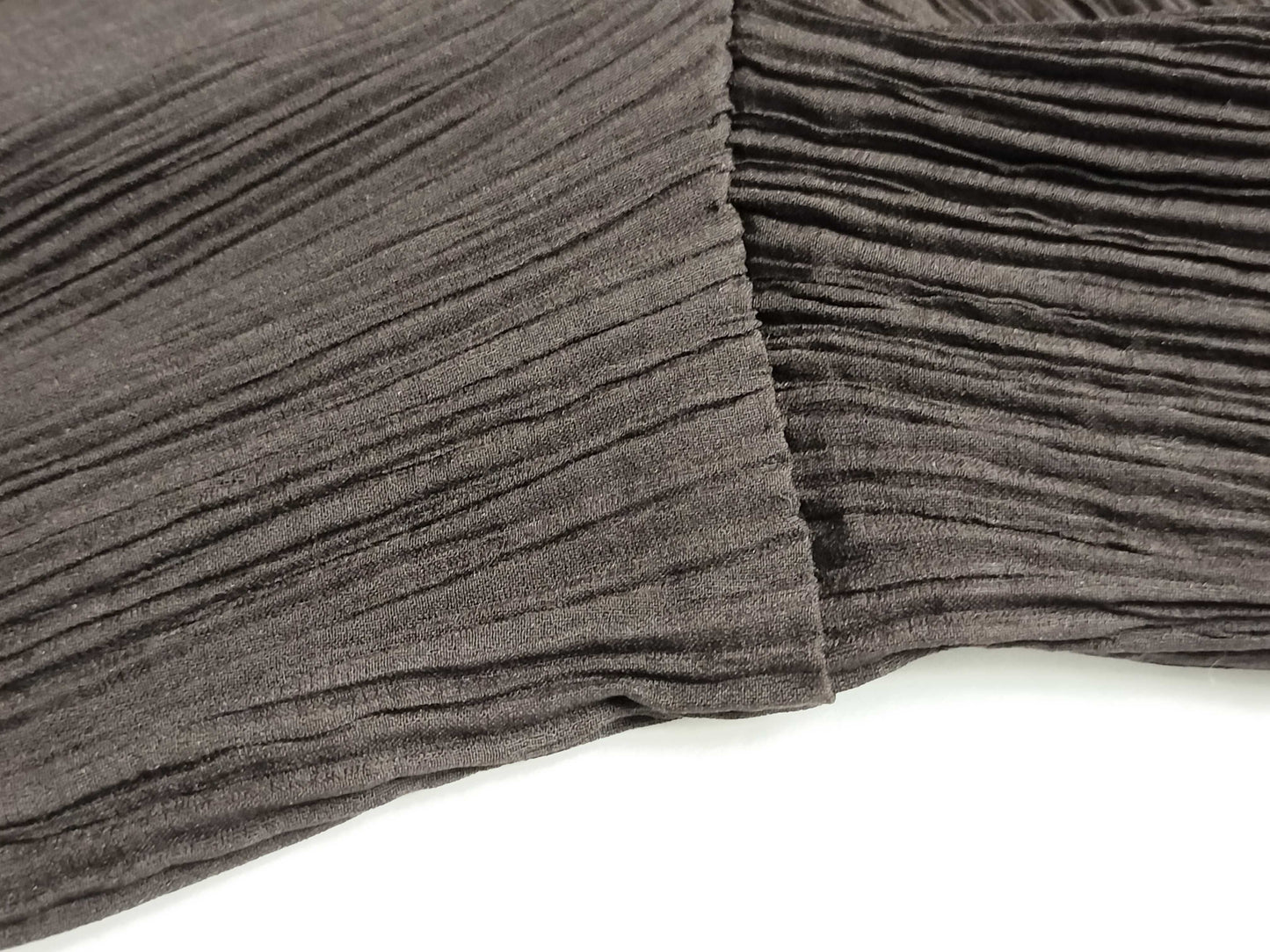 ISSEY MIYAKE Pleated Straight Pants IM80-FF905 Brown S Pants