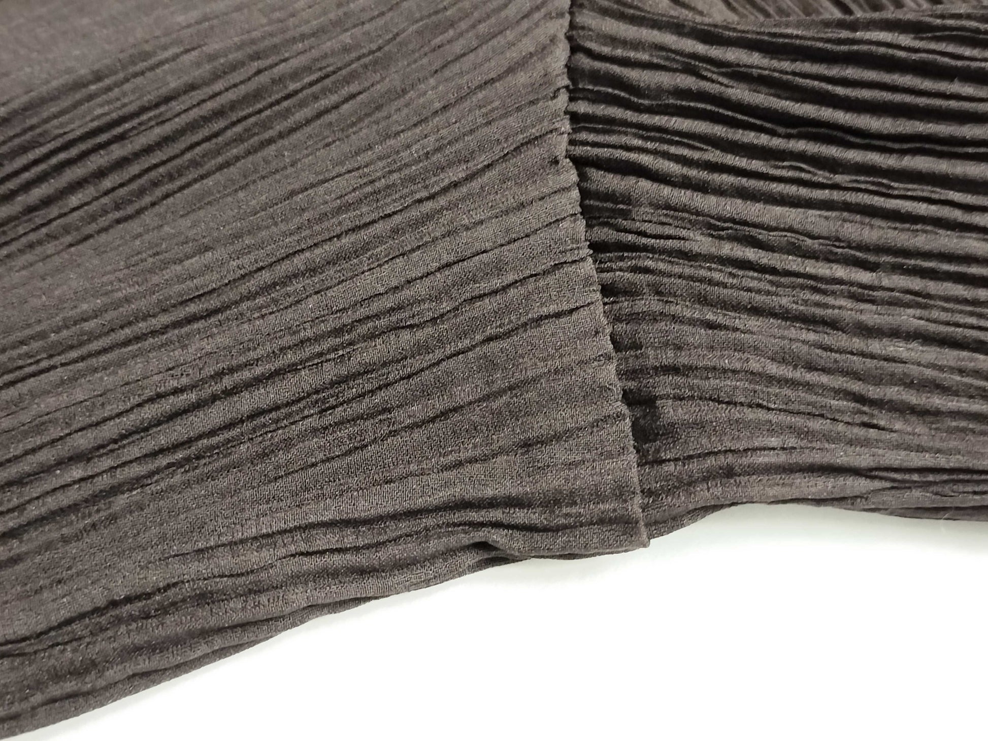 ISSEY MIYAKE Pleated Straight Pants IM80-FF905 Brown S Pants