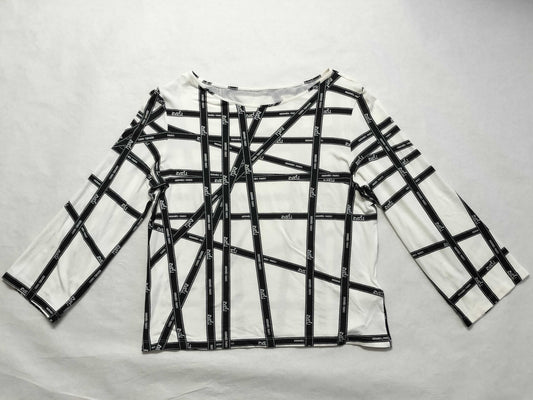 HERMES Ribbon Print Cut and Sew Top