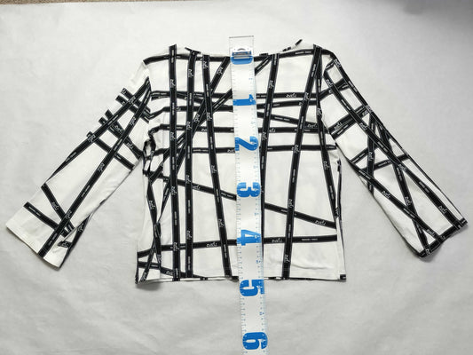 HERMES Ribbon Print Cut and Sew Top