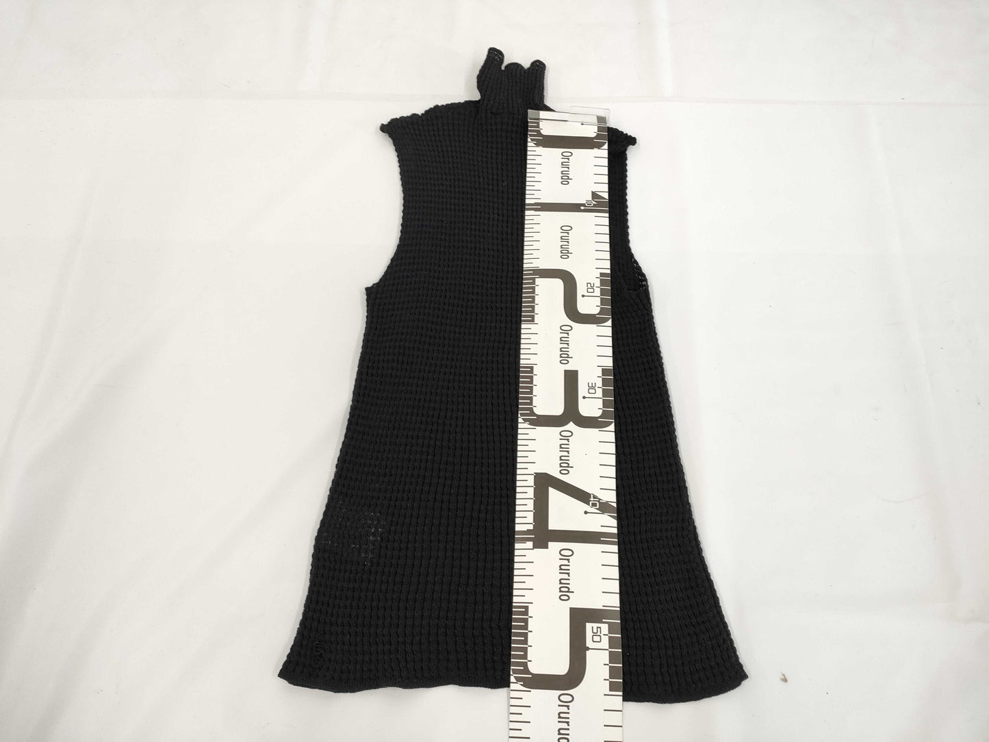 CHANEL 03A Sleeveless Top P21541 Navy Size 42