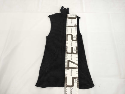 CHANEL 03A Sleeveless Top P21541 Navy Size 42