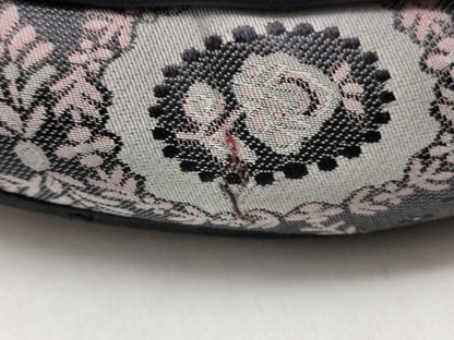GUCCI Jacquard Princetown Horsebit Sandals 423514 Navy Size 38