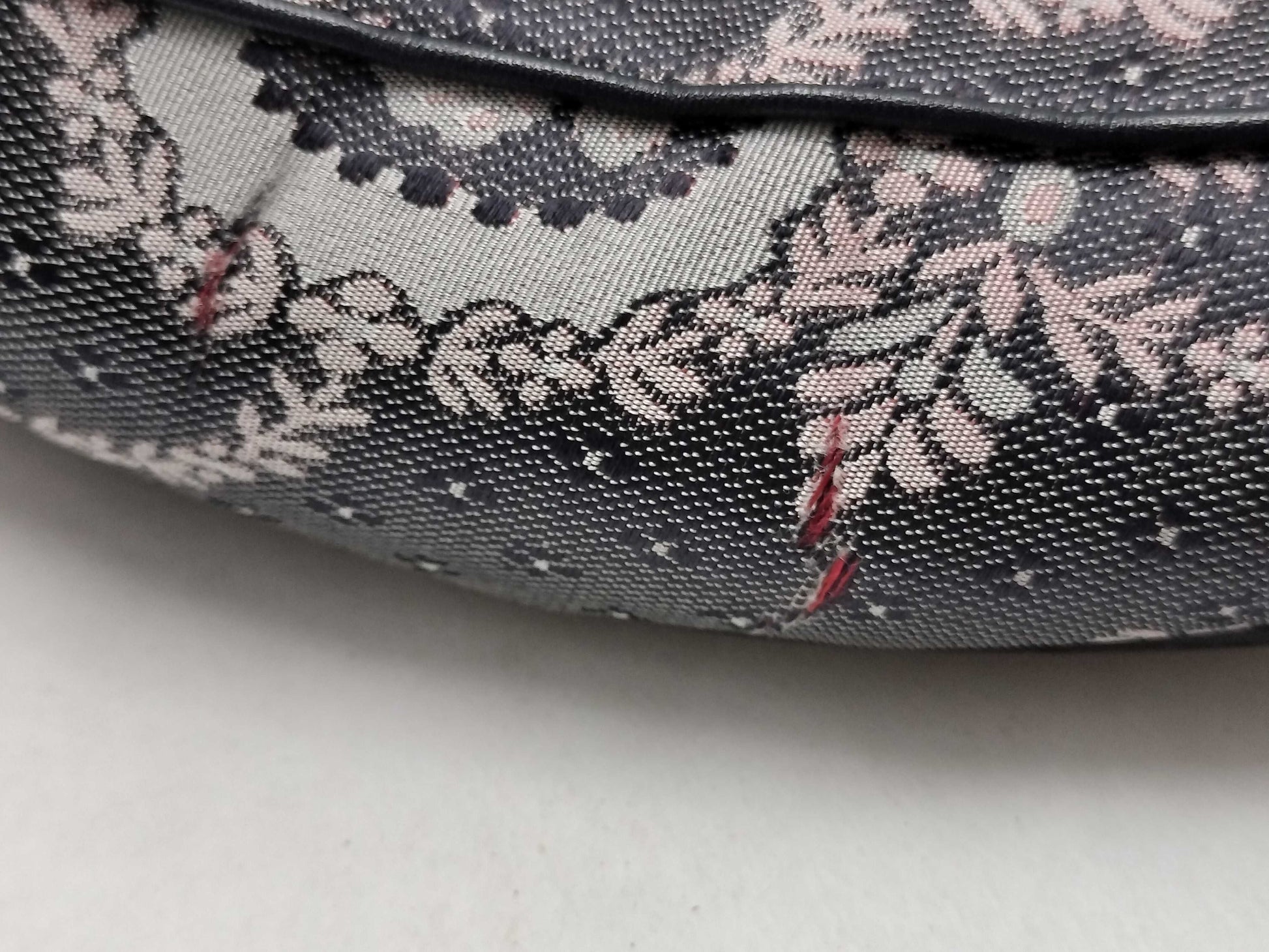 GUCCI Jacquard Princetown Horsebit Sandals 423514 Navy Size 38