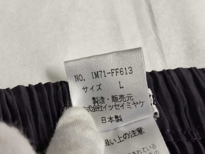 ISSEY MIYAKE Pleated Straight Pants IM71-FF613 Purple L Pants