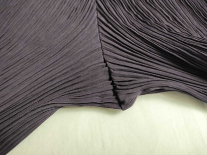 ISSEY MIYAKE Pleated Straight Pants IM71-FF613 Purple L Pants