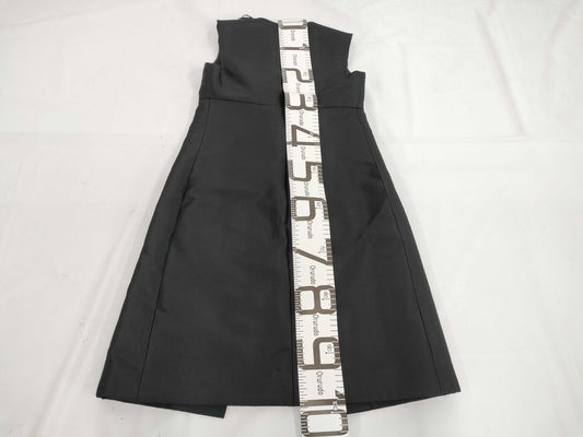 PRADA 2012 Silk Wool Dress, Sleeveless, Beaded, Black, Size 44