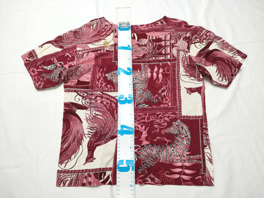 Salvatore Ferragamo Salvatore Ferragamo Short Sleeve T-Shirt, Animal Print, Women's, Size M, Pink
