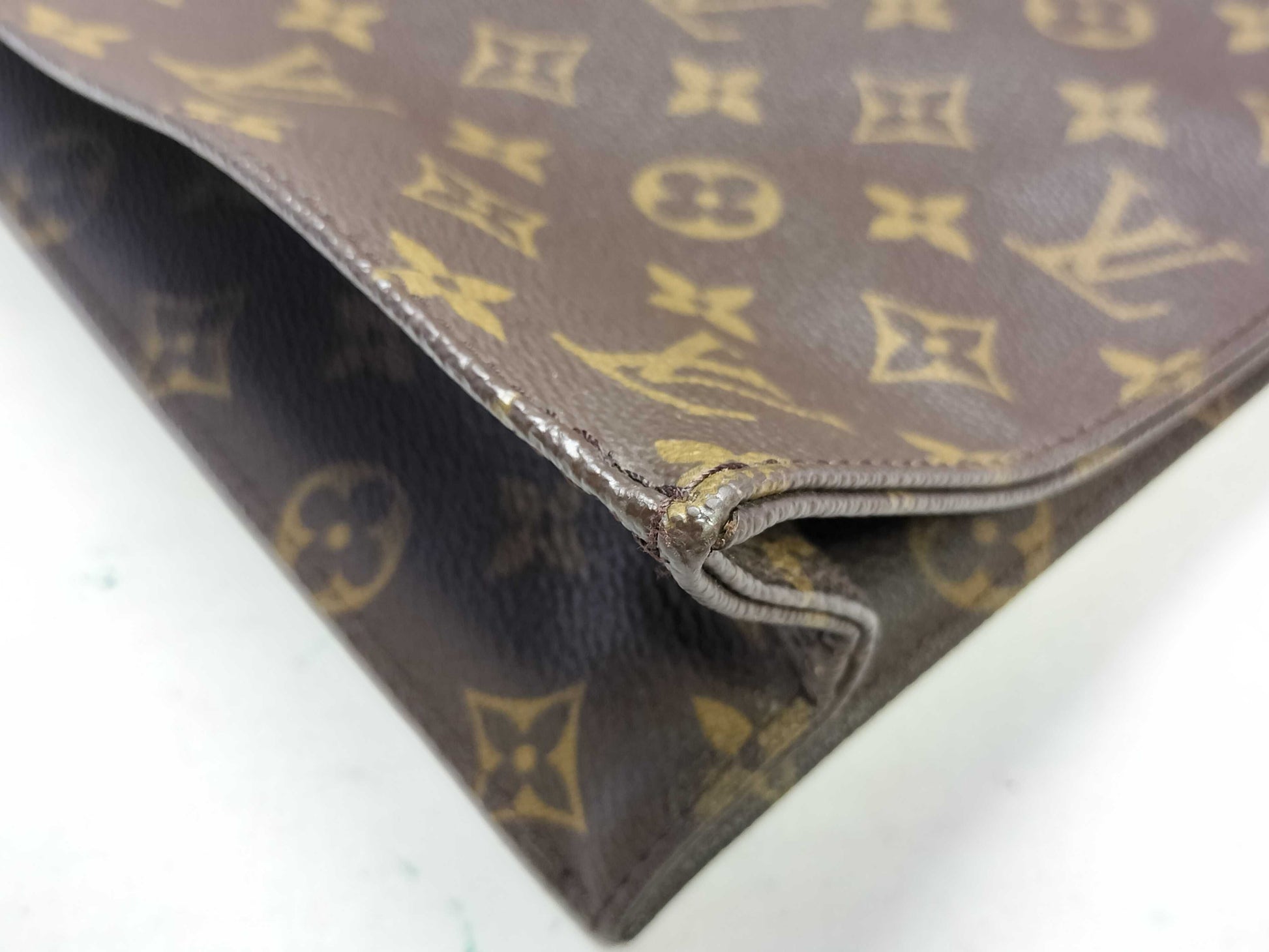 LOUIS VUITTON Monogram Louis Vuitton M51140 Sac Plat MI0042 Monogram Tote Bag