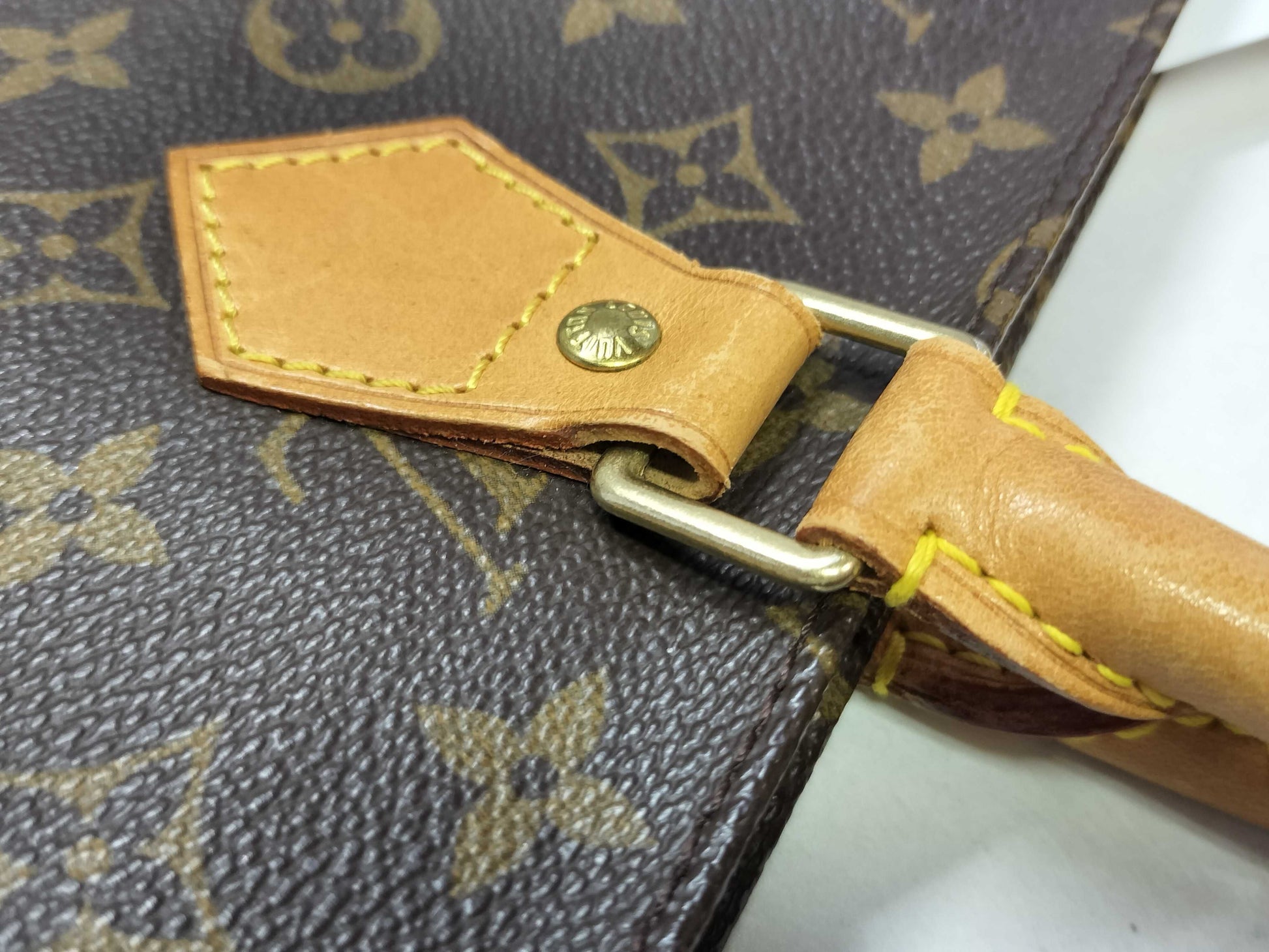 LOUIS VUITTON Monogram Louis Vuitton M51140 Sac Plat MI0042 Monogram Tote Bag