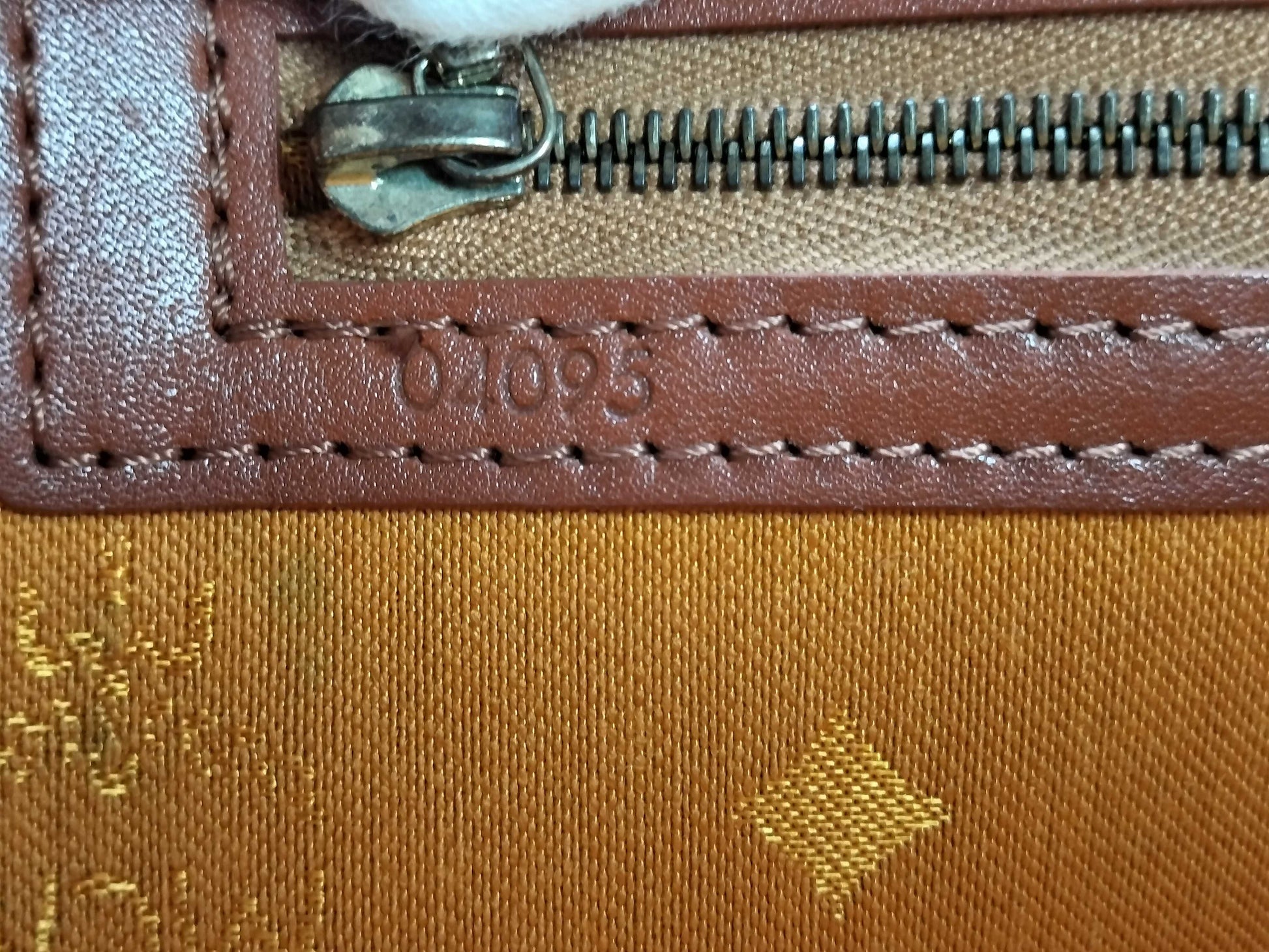 MCM MCM Alma-style handbag/shoulder bag, 2-way design, Visetos pattern, brown leather, 8610R handbag