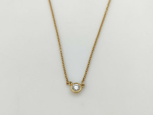 Tiffany & Co. By the Yard 1PD Au750 1.9g Necklace 