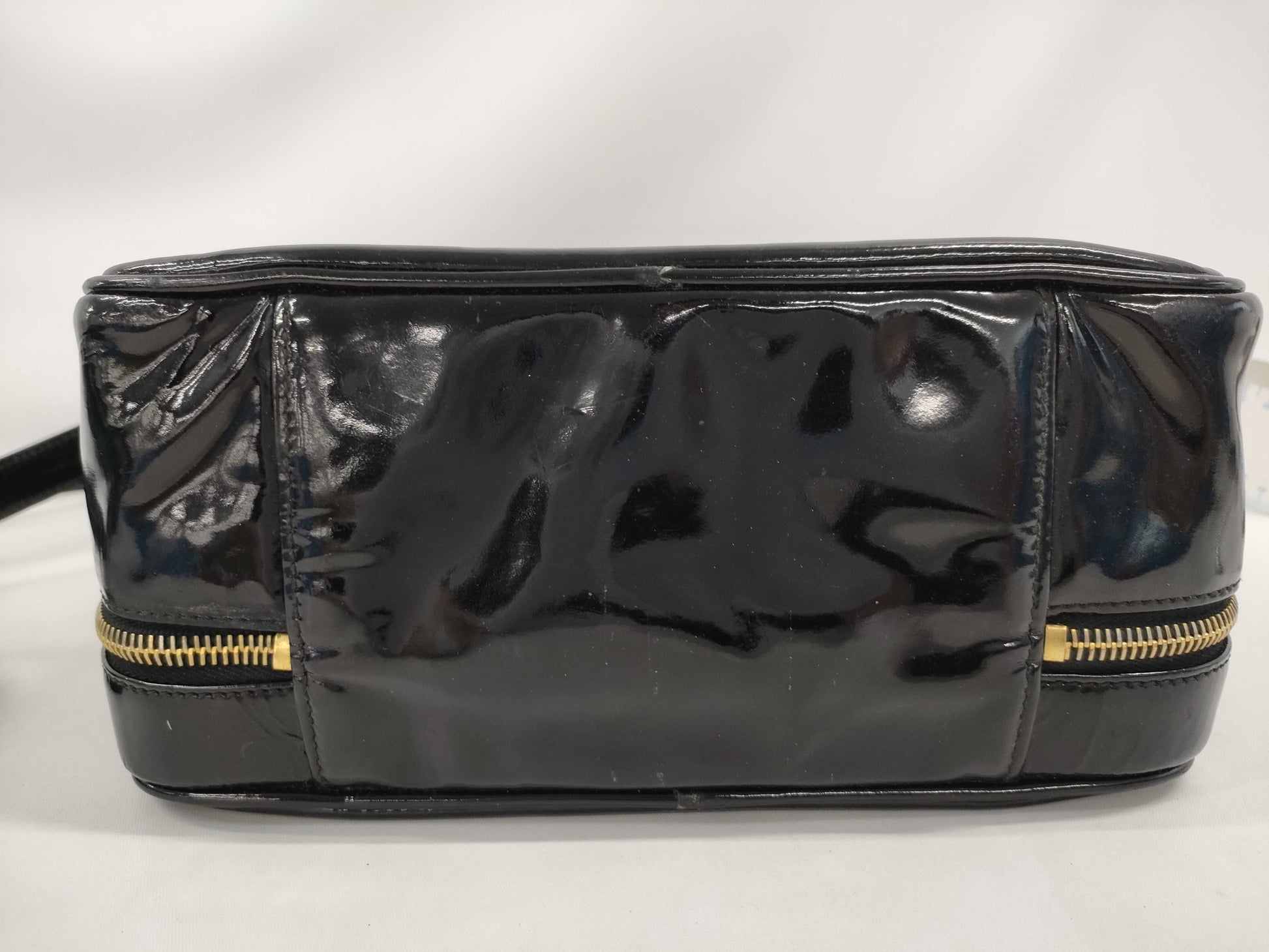 CHANEL CHANEL 2-way Coco Mark Patent Seal Handbag