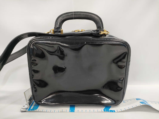 CHANEL CHANEL 2-way Coco Mark Patent Seal Handbag