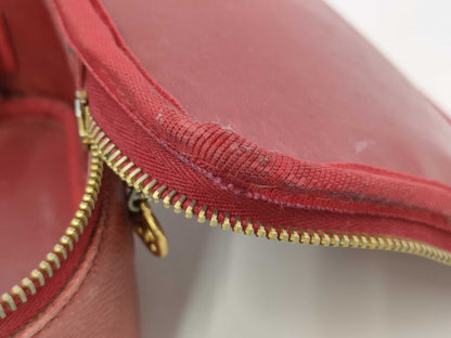 CHANEL Caviar Skin Vanity Bag Red Handbag