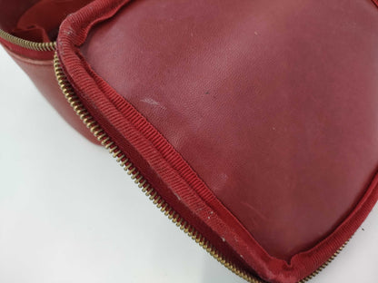 CHANEL Caviar Skin Vanity Bag Red Handbag