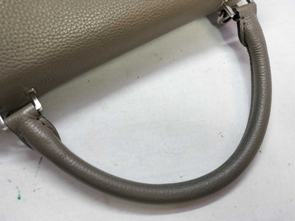 CELINE Trapeze 2-Way Shoulder Bag, Taupe Handbag