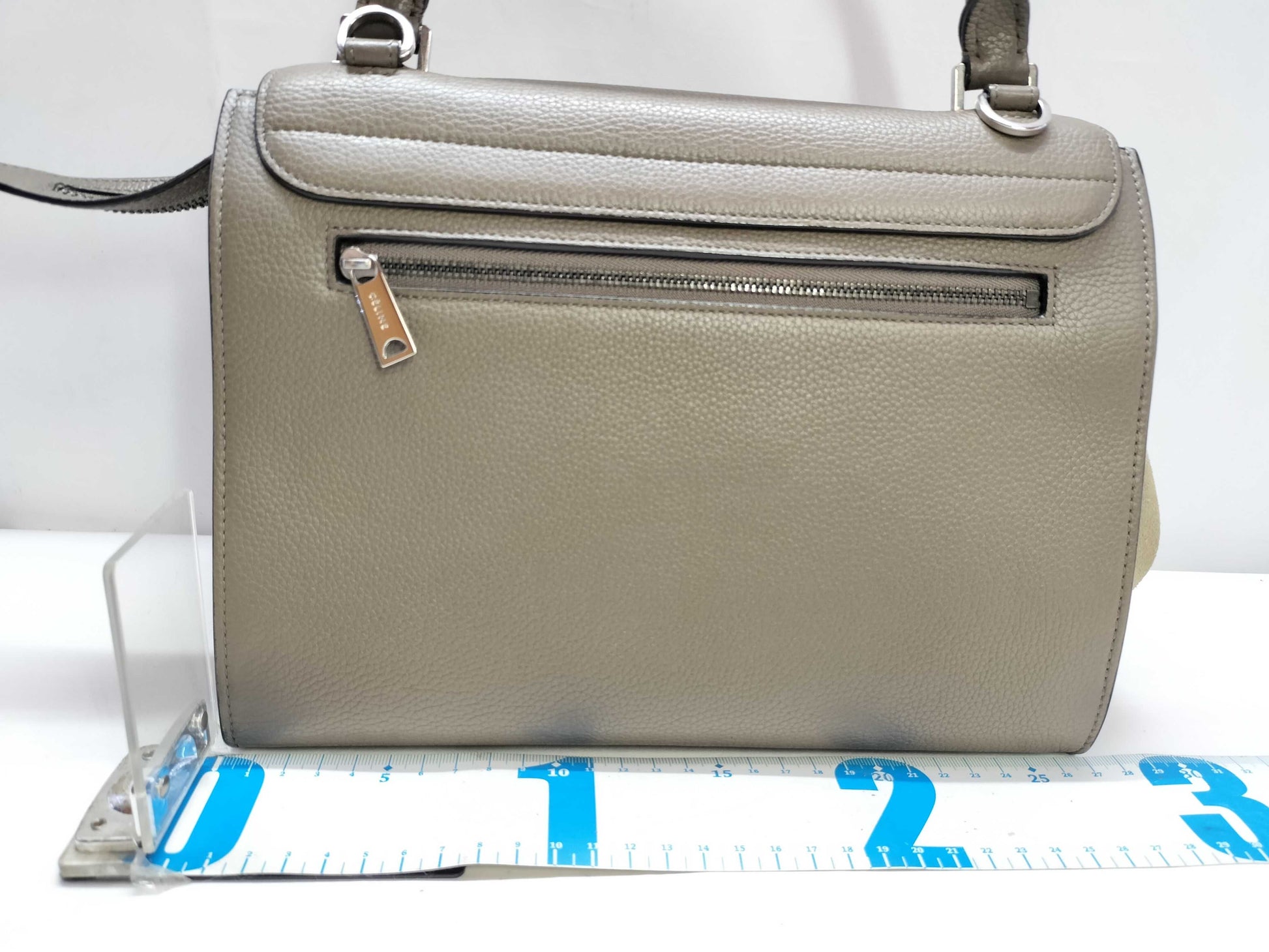 CELINE Trapeze 2-Way Shoulder Bag, Taupe Handbag
