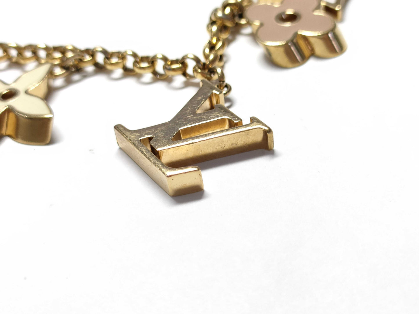 LOUIS VUITTON Monogram Bag Charm Chain Fleur de Monogram M01413 Charm