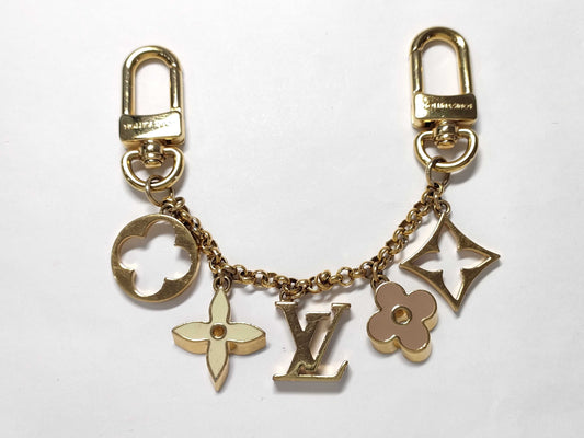 LOUIS VUITTON Monogram Bag Charm Chain Fleur de Monogram M01413 Charm