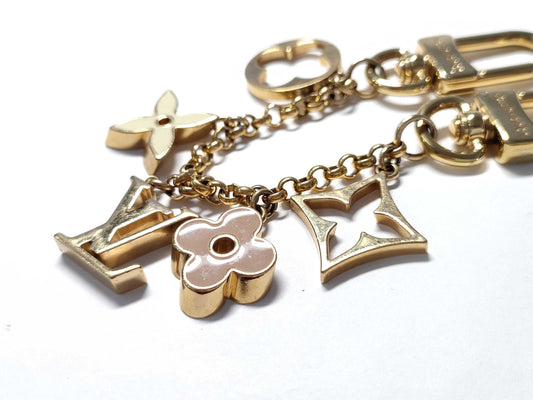 LOUIS VUITTON Monogram Bag Charm Chain Fleur de Monogram M01413 Charm
