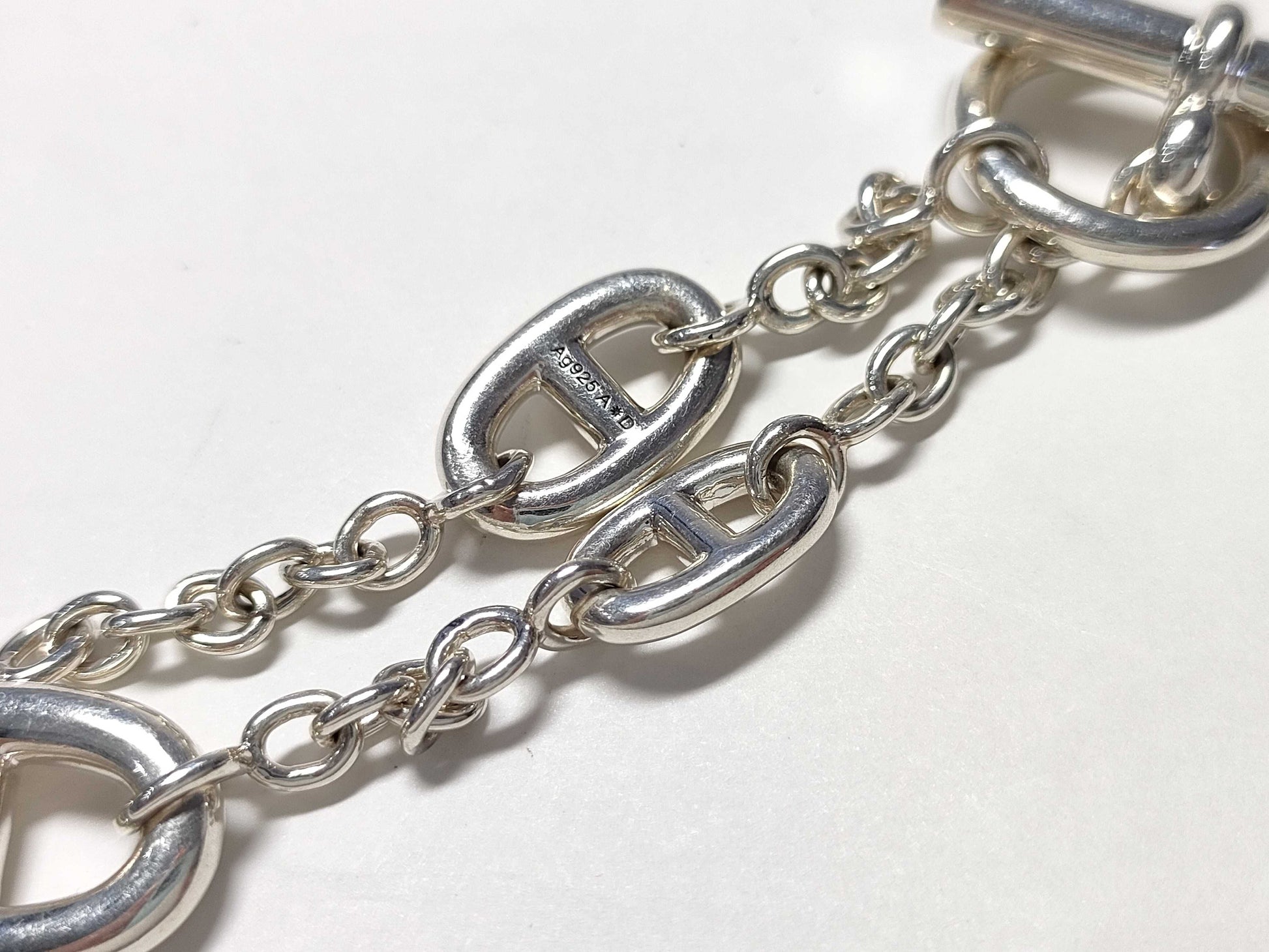 HERMES Chaine d'Ancre Farandole Bracelet SV925 Bracelet/Bangle