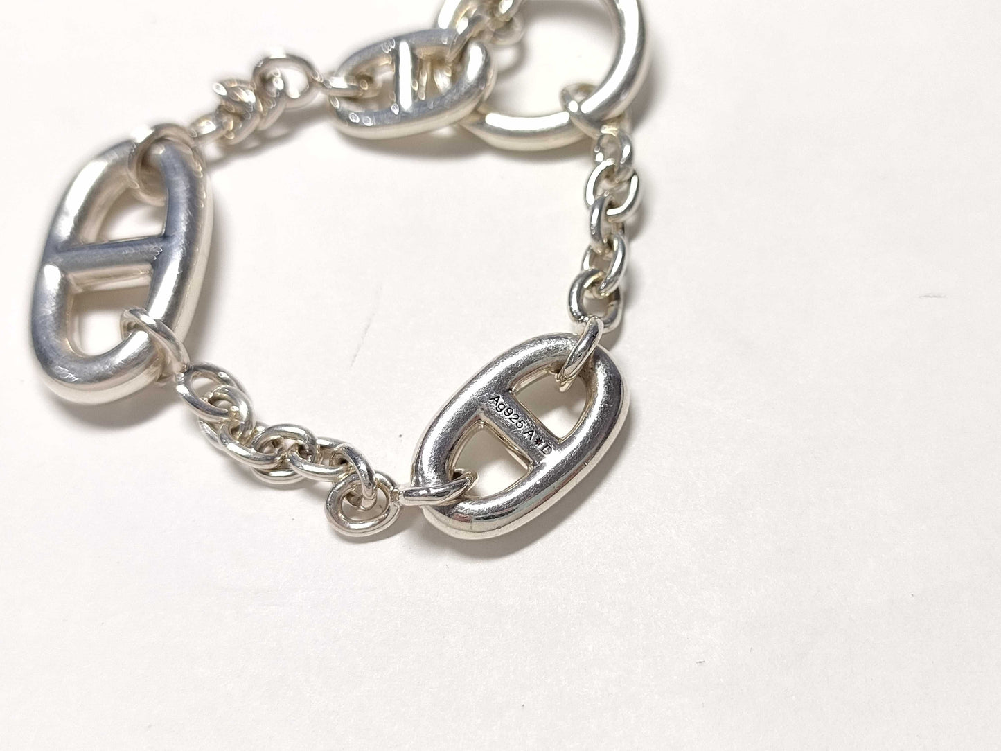 HERMES Chaine d'Ancre Farandole Bracelet SV925 Bracelet/Bangle