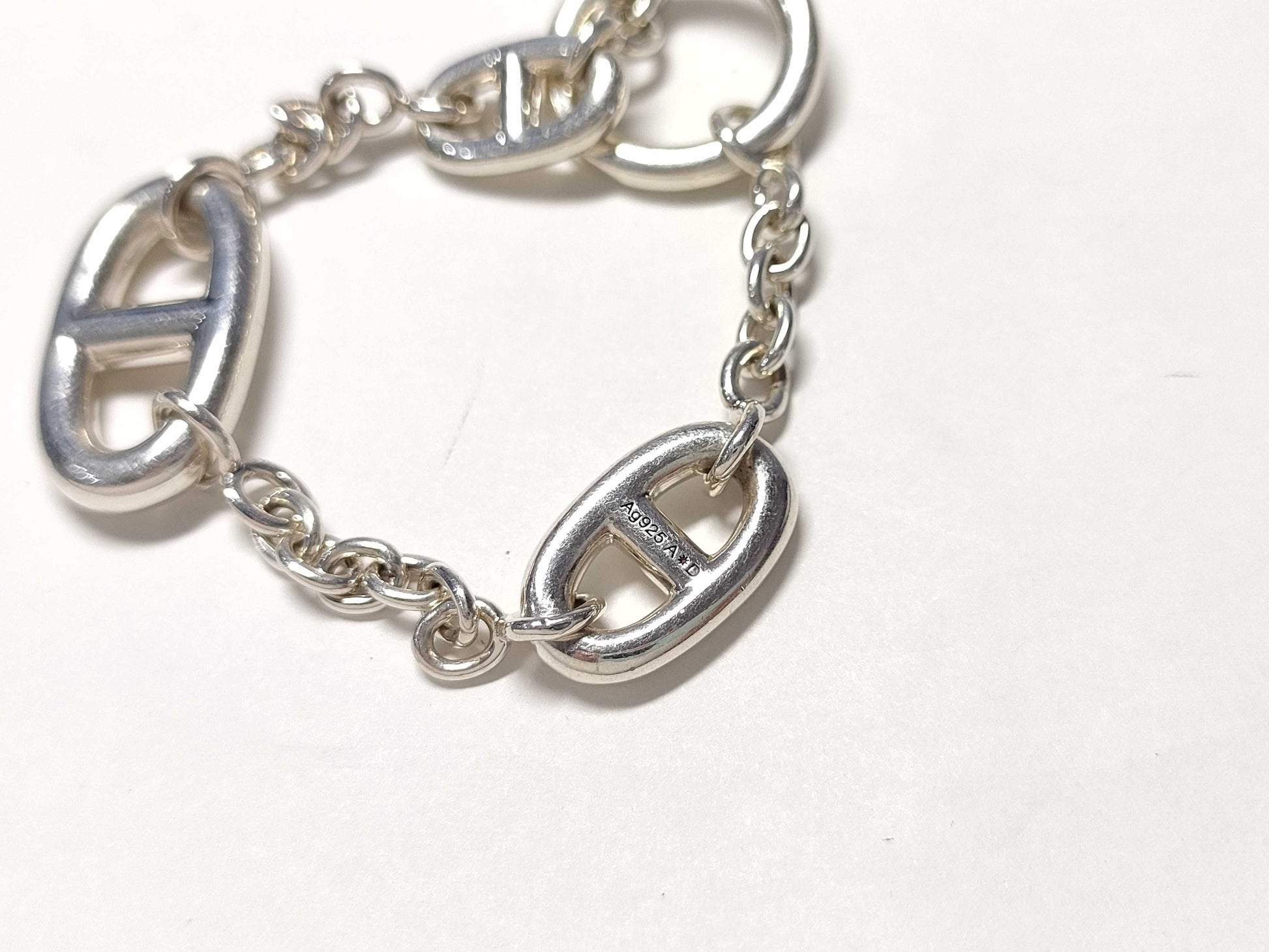 HERMES Chaine d'Ancre Farandole Bracelet SV925 Bracelet/Bangle