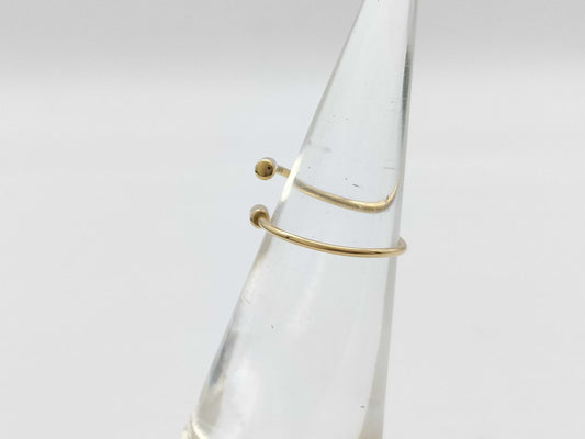 SHIHARA Twisted Round Earrings, Single Earring, Yellow Gold 750, 0.9g 