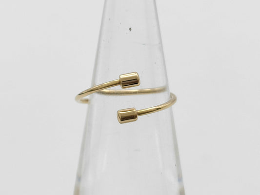 SHIHARA Twisted Round Earrings, Single Earring, Yellow Gold 750, 0.9g 