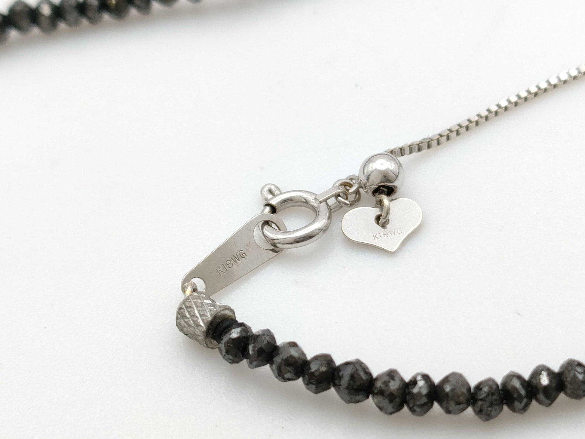 BLKD 30.00ct K18WG 6.9g Necklace 