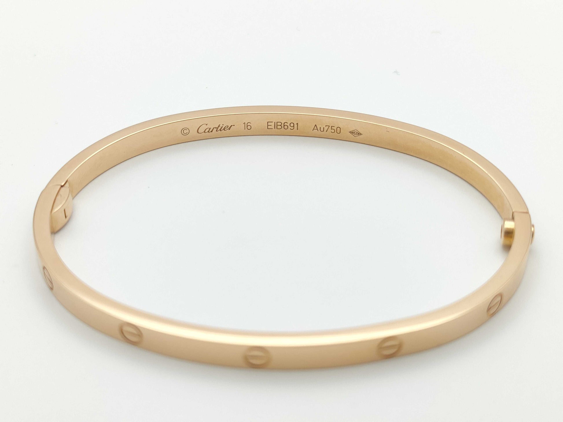 Cartier Love Bracelet SM #16 PG Au750 17.6g Bracelet/Bangle 
