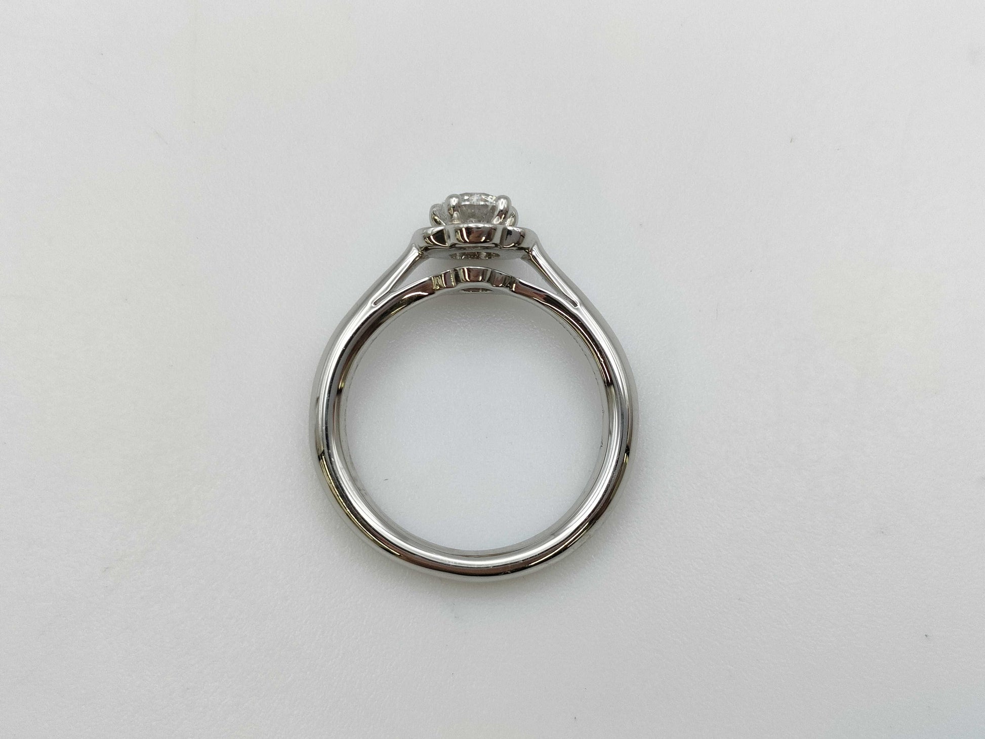 CHANEL Camellia #49 D0.41ct PT950 5.1g Ring 