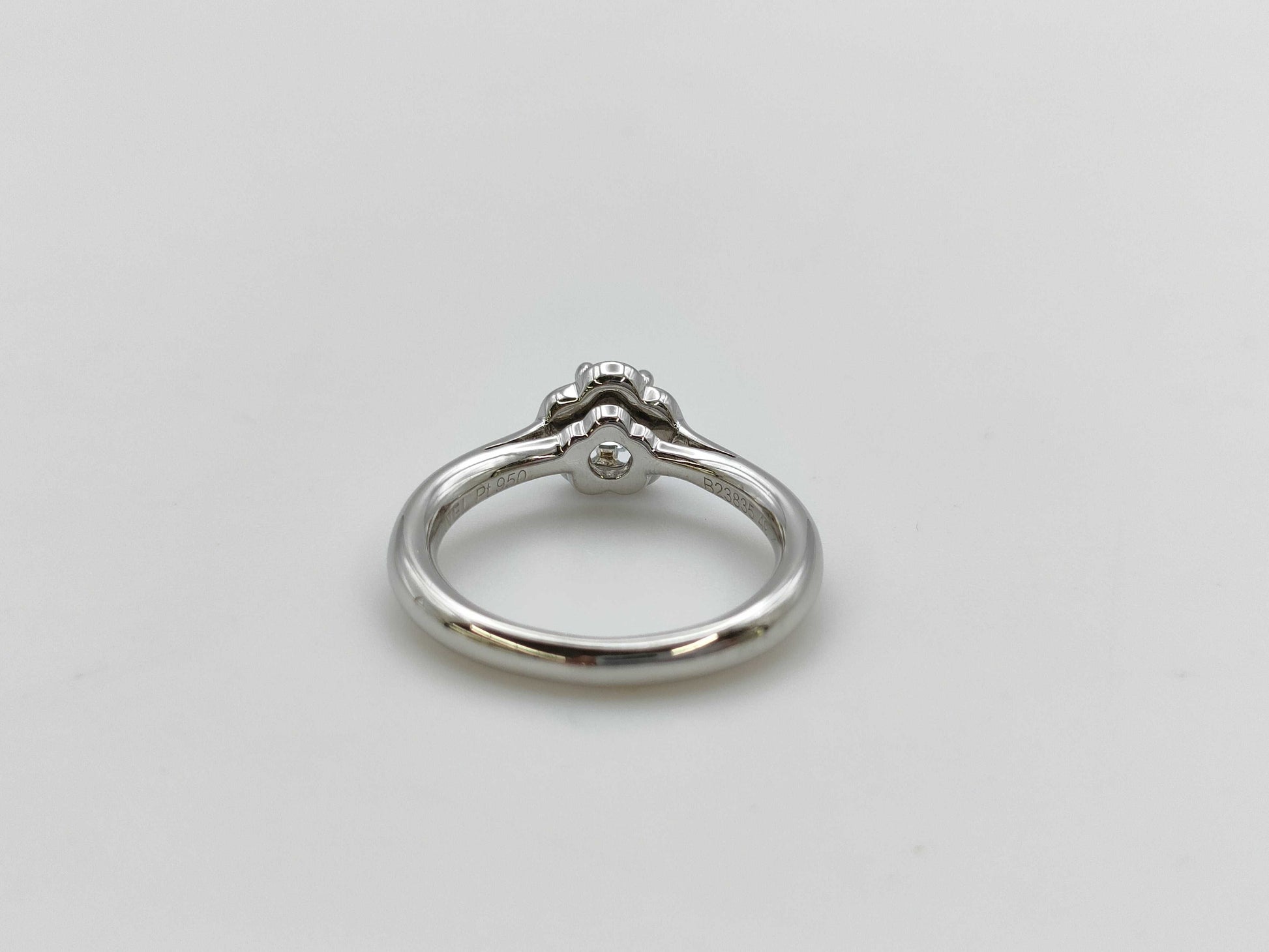CHANEL Camellia #49 D0.41ct PT950 5.1g Ring 