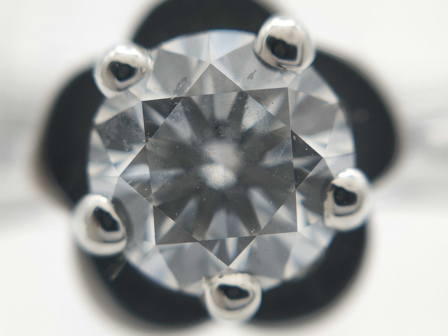 CHANEL Camellia #49 D0.41ct PT950 5.1g Ring 