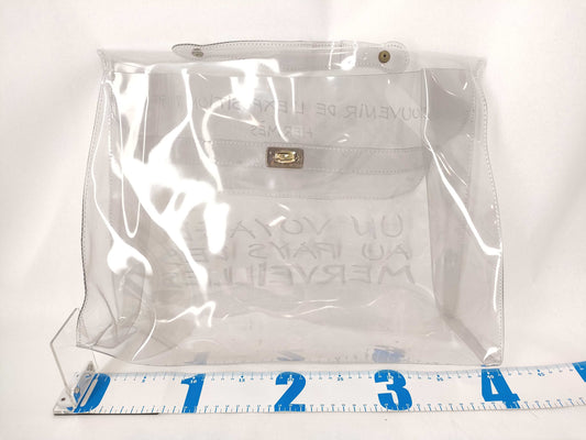 HERMES Kelly Vinyl Kelly Handbag